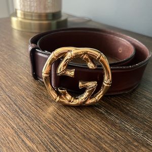 Brown Bamboo Gucci Belt
